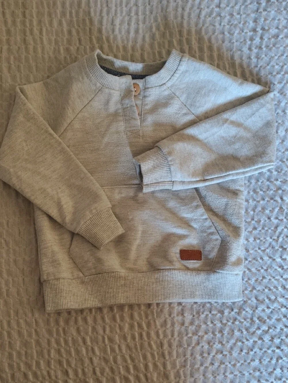 Seven for All Mankind Outfit Kids Jeans Sz. 24 M & Gray Henley Size 18 M